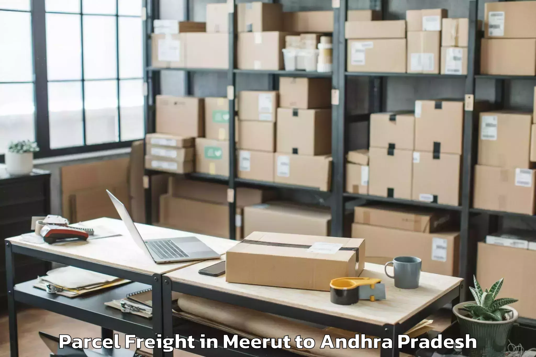 Trusted Meerut to Yadamarri Parcel Freight